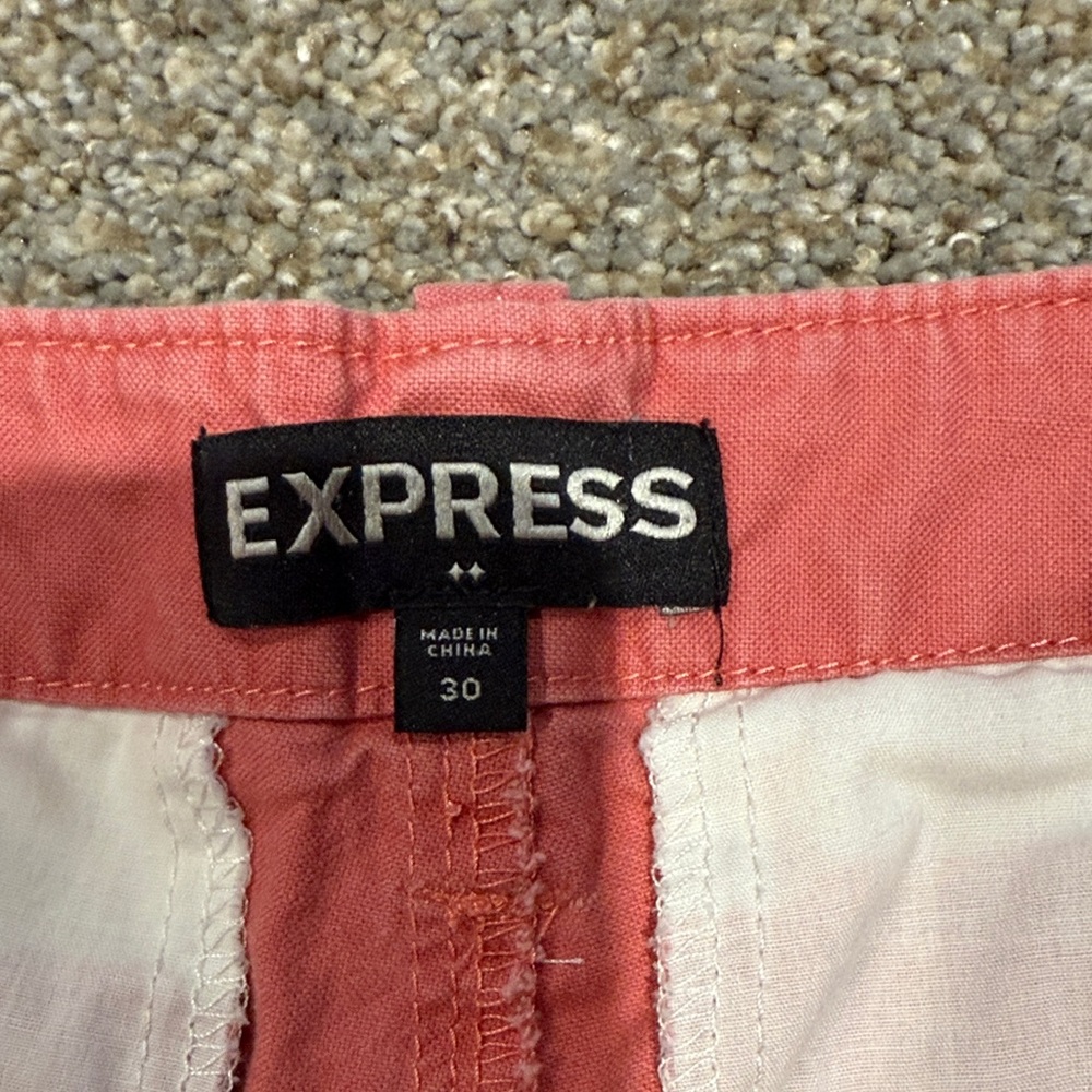 Express Men's Vibrant Pink Shorts - Picture 3 of 3